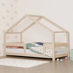 Lit cabane enfant LUCKY 90 x 180 beige