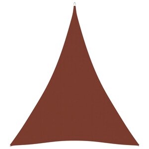 vidaXL Voile de parasol tissu oxford triangulaire 5x6x6 m terre cuite