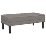 Banc vidaXL Taupe 113x57x39 cm en tissu