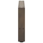 vidaXL Pieds de table basse en acier naturel 2 pièces 50 x (30-31) cm Acier