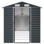 vidaXL Abri de jardin anthracite 191x725x198 cm acier galvanisé