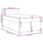 vidaXL Sommier à lattes de lit et matelas Vert foncé 120x200cm Velours