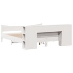 vidaXL Cadre de lit sans matelas blanc 200x200 cm bois massif de pin