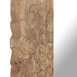 vidaXL Miroir 50x50 cm Bois de manguier massif