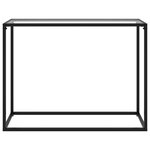 vidaXL Table console Transparent 100x35x75 cm Verre trempé