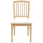 vidaXL Chaises de salle à manger 2 Pièces Naturel 50 x 52 5 x 91 cm