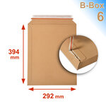 Lot de 1000 enveloppes carton B-Box 6 MARRON format 292x374 mm