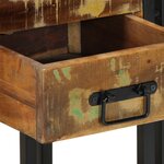 Table de chevet vidaXL 40x35x50 cm en bois massif de récupération