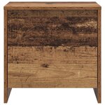 vidaXL Cabinet de chevet Vieux bois Bois d'ingénierie