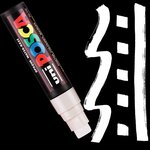 Marqueur posca blanc pc17 pointe rectangulaire extra-large