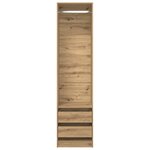 vidaXL Garde-robe chêne artisanal 50x50x200 cm bois d'ingénierie