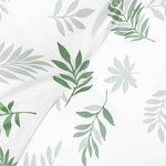 vidaXL Coussin de banc de jardin motif de feuilles 200x50x4 cm tissu