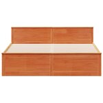 vidaXL Cadre de lit sans matelas avec tête de lit 180x200 cm bois pin