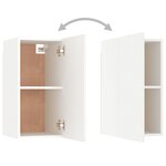 vidaXL Ensemble de meubles TV 4 Pièces Blanc Bois d'ingénierie