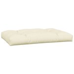 vidaXL Coussins de palette lot de 5 crème tissu