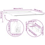 vidaXL Auvent rétractable automatique avec LED bordeaux 300x250 cm