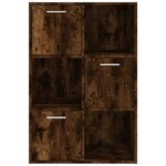 vidaXL Armoire de rangement Chêne fumé 60x29 5x90 cm