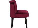 Fauteuil en velours "Louisa" - 1 place - Rouge