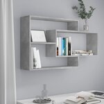 vidaXL Étagères murales Gris béton 104x20x58 5 cm Bois d'ingénierie
