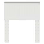 vidaXL Tête de lit avec tête de lit Blanc 75 cm Bois d'ingénierie