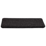 vidaXL Tapis d'escalier auto-adhésifs 30 Pièces anthracite 65x24 5x3 5 cm