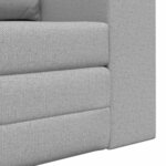 vidaXL Canapé-Lit Gris nuage 148 x 71 x 83 cm tissu