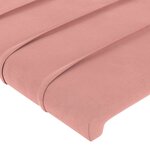vidaXL Têtes de lit 2 Pièces Rose 72x5x78/88 cm Velours