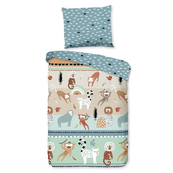 Good Morning Housse de couette enfant PLAY 100x135 cm Multicolore