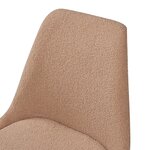 Lot de 6 chaises de salle à manger bouclé taupe 03_0009893