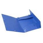 Lot de 10 boîtes de classement dos 40mm carte lustrée - Format A4 - EXACOMPTA - Coloris Bleu