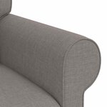 vidaXL Canapé Taupe 215 x 82 x 80 cm tissu