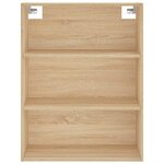 vidaXL Buffet haut Chêne sonoma 69 5x34x180 cm Bois d'ingénierie
