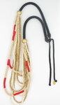 collier long à corde rouge