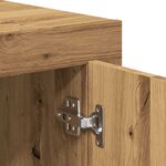 vidaXL Buffet chêne artisanal 80x40x75 cm bois d'ingénierie