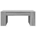 vidaXL Table basse sonoma gris 102x55x42 cm bois d'ingénierie