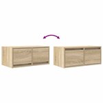 vidaXL Meuble TV chêne sonoma 60x31x25 5 cm bois d'ingénierie