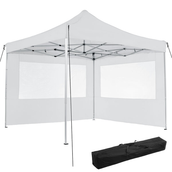 Tectake Tonnelle 3 x 3 m avec 2 rideaux - blanc