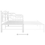 vidaXL Cadre de canapé-lit extensible sans matelas blanc 90x200 cm