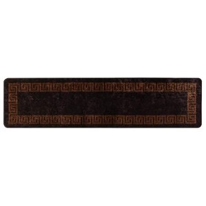 vidaXL Coureur de Tapis MARSA Noir 50 x 200 cm Polyester et PVC