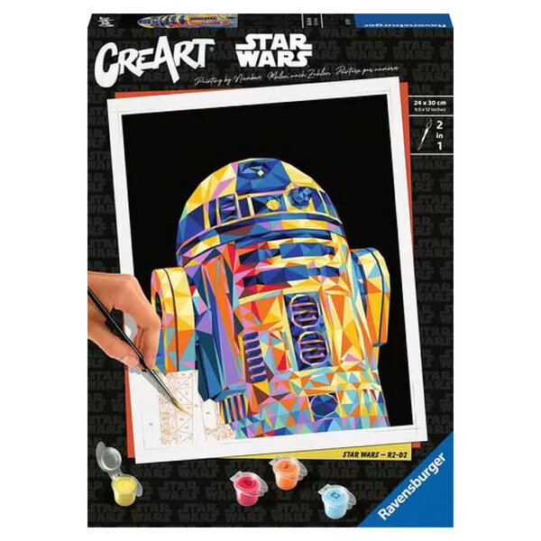 CreArt R2D2 Star wars - 24x30cm Peinture par numero