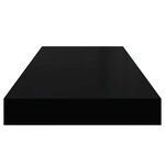 vidaXL Étagères murales flottantes 4 Pièces noir 60x23 5x3 8 cm MDF