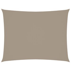 vidaXL Voile de parasol tissu oxford rectangulaire 2 5x4 m taupe