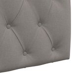 vidaXL Tête de lit suspendue Avec lumière LED Taupe Tissu
