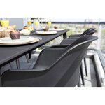 Keter Chaises d'extérieur Akola lot de 2 Graphite