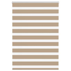 vidaXL Store zèbre marron sable largeur du tissu 105 9 cm polyester