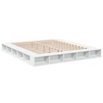 vidaXL Cadre de lit sans matelas blanc 180x200 cm