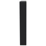 vidaXL Supports d'étagères pour lavabo 2 Pièces noir trapèze acier