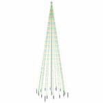 vidaXL Sapin de Noël avec piquet 1134 LED Colorées 800 cm