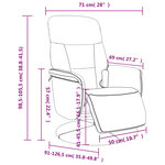 vidaXL Fauteuil inclinable de massage repose-pied vert foncé velours