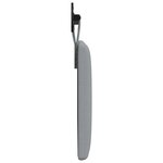 vidaXL Tête de lit suspendue Gris clair tissu